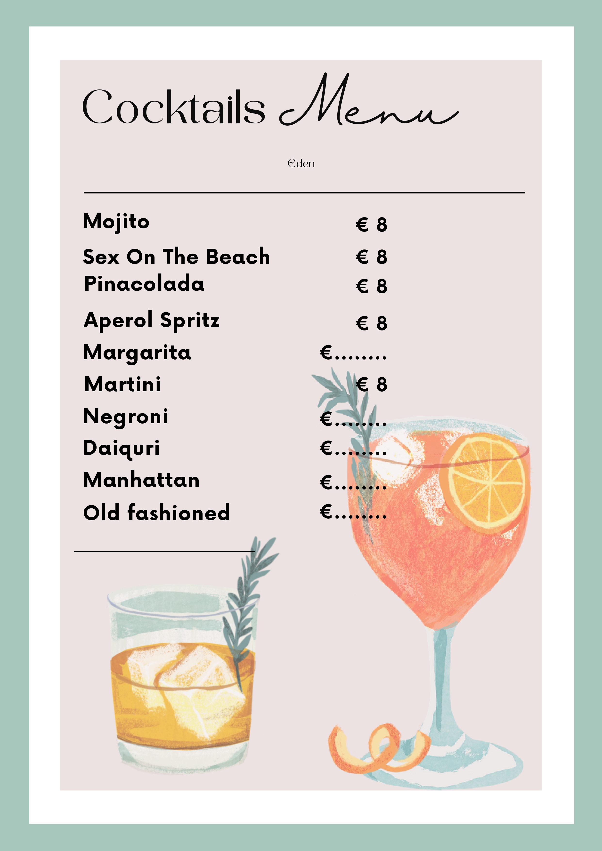 Menu Page 6